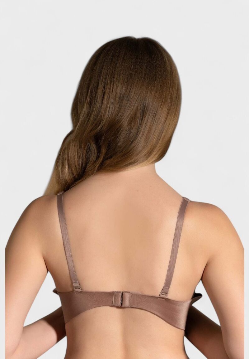 Γυναικείο Seamless Push-Up Σουτιέν New Bra με Αποσπώμενες Τιράντες – B Cup – Καπουτσίνο