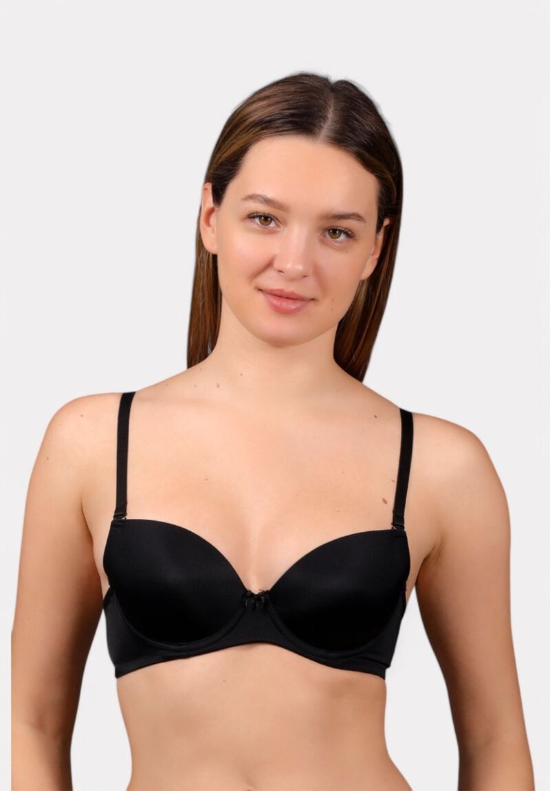 New Bra Strapless Σουτιέν Χωρίς Ενίσχυση – B Cup Μαύρο