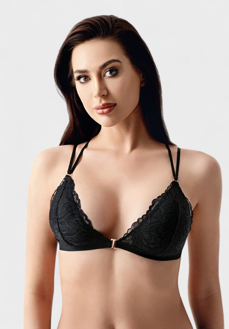 Δαντελένιο Σουτιέν Brallet B Cup New Bra Μαύρο