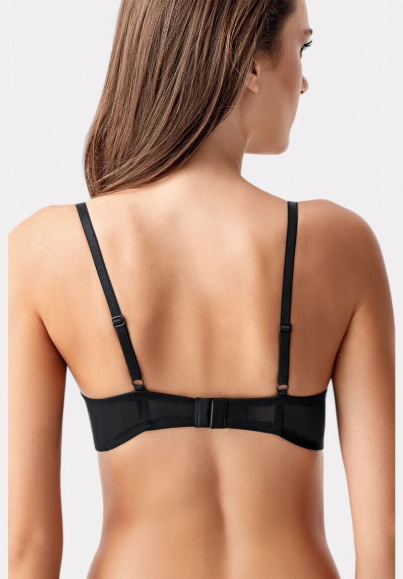 New Bra Push-Up Σουτιέν με Δαντέλα – B Cup Μαύρο