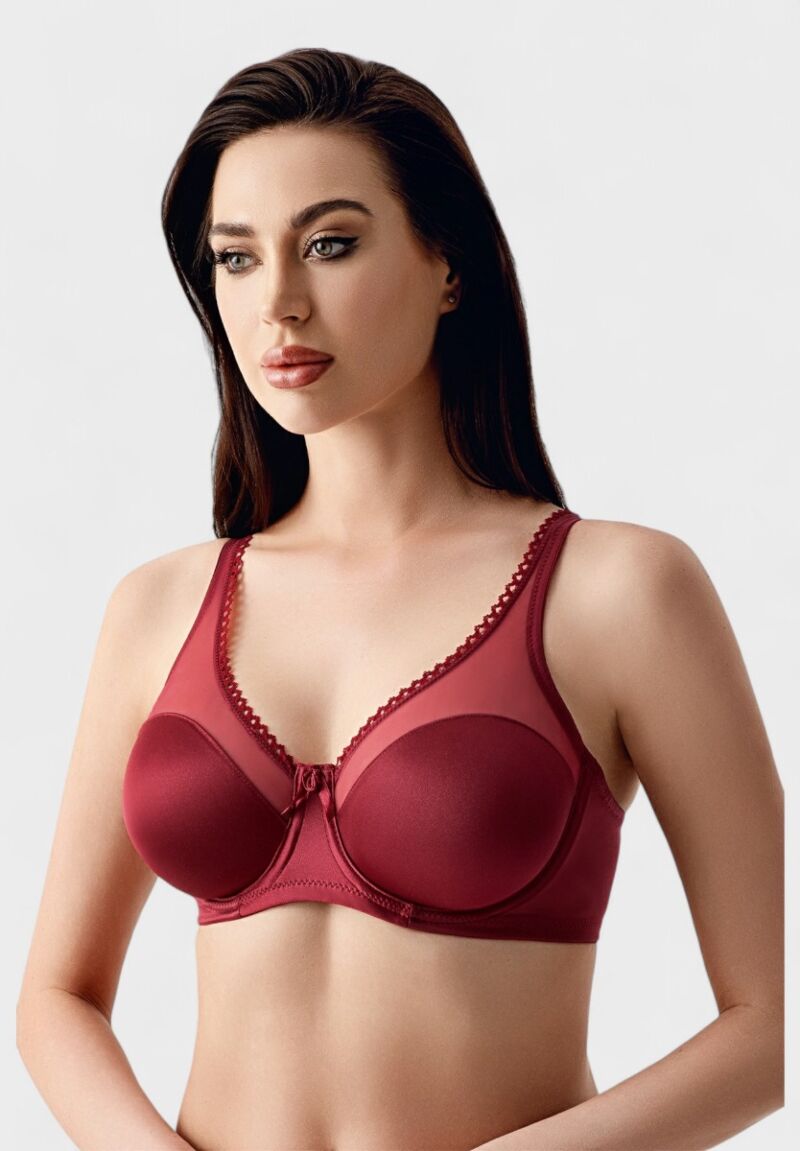 Minimizer New Bra C & D Cup – Bordo Σουτιέν Με Μπανέλα  