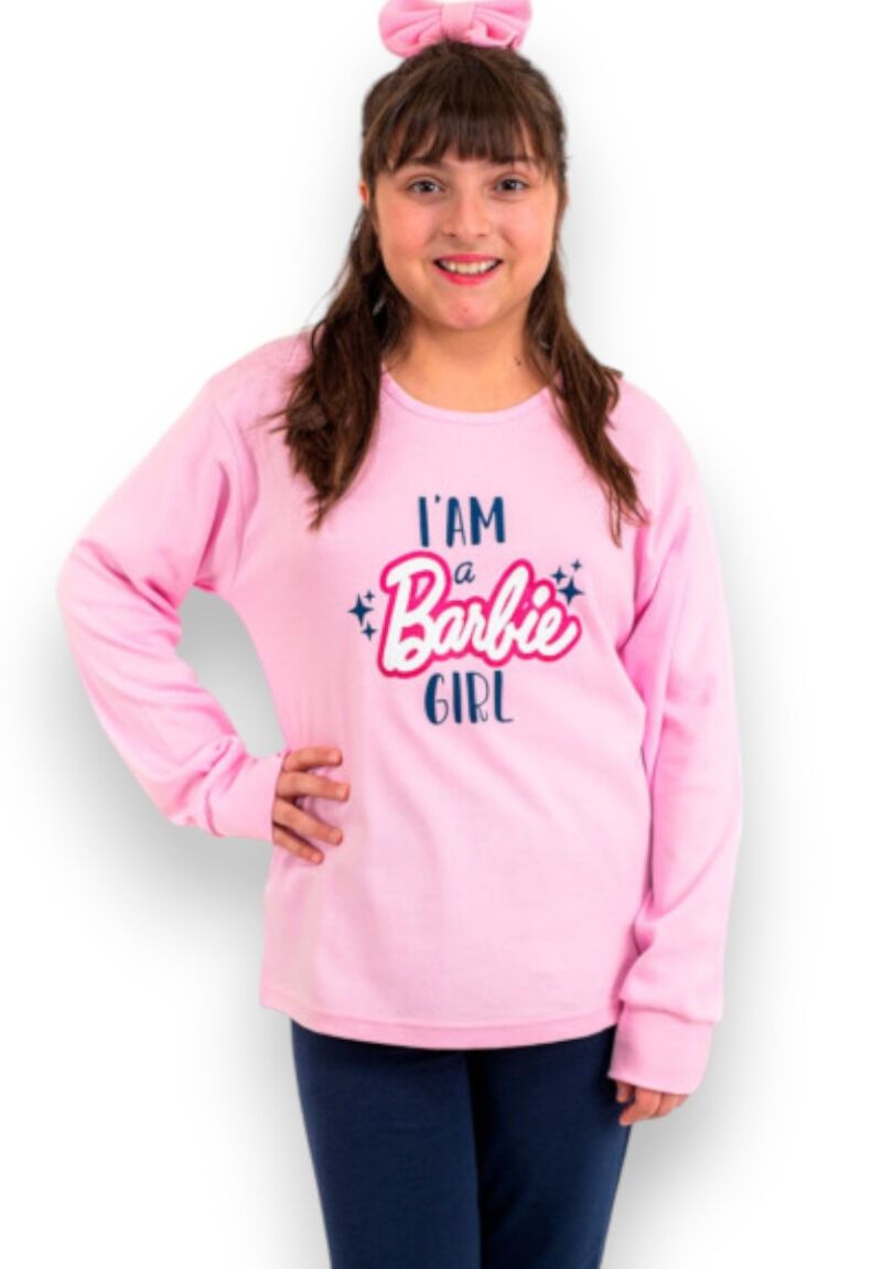 Πιτζάμα παιδική Nina Club Barbie Girl Pink