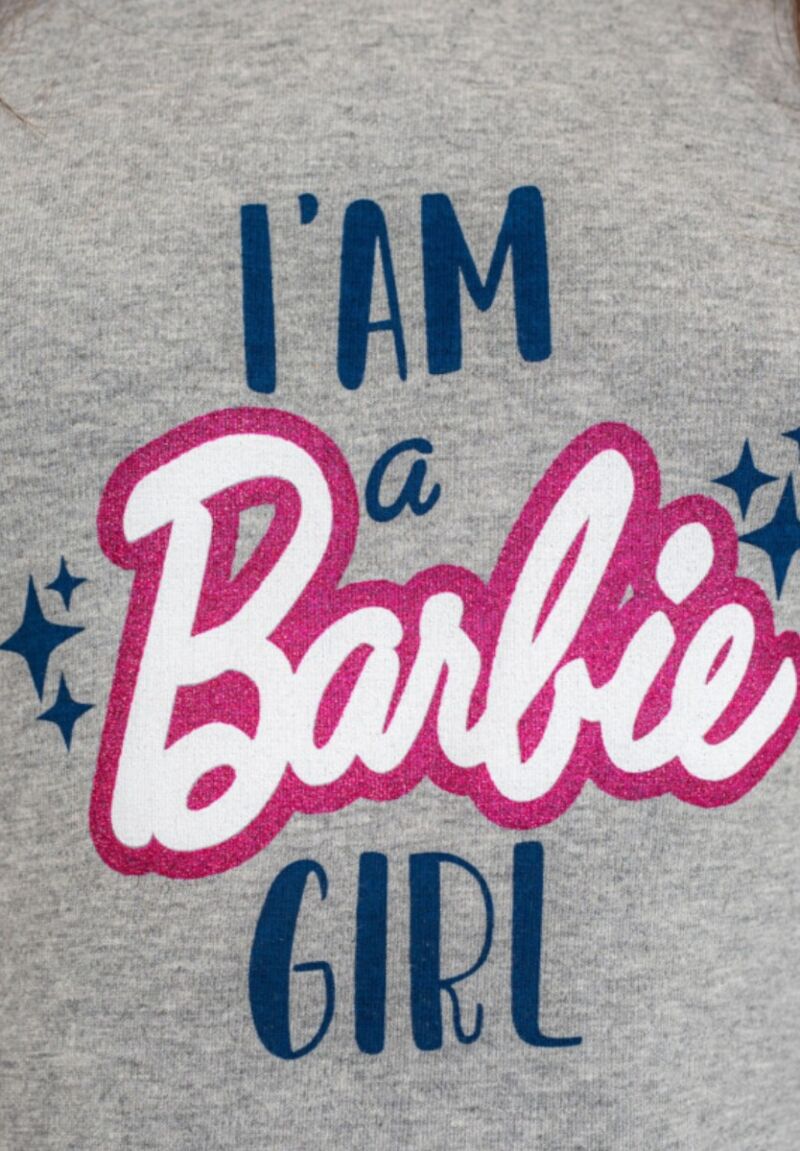 Πιτζάμα παιδική Nina Club Barbie Girl Grey