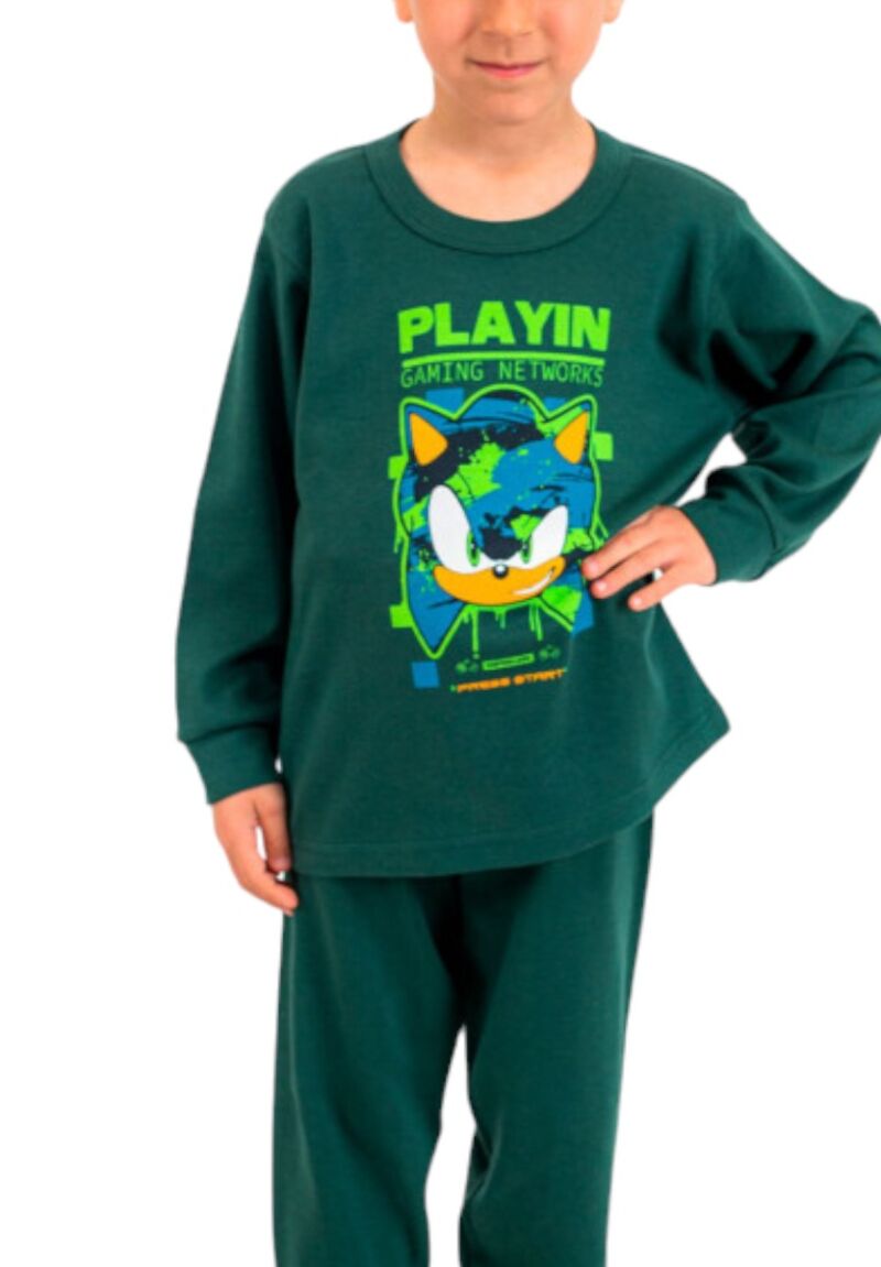 Πιτζάμα παιδική Nina Club PlayIn Green