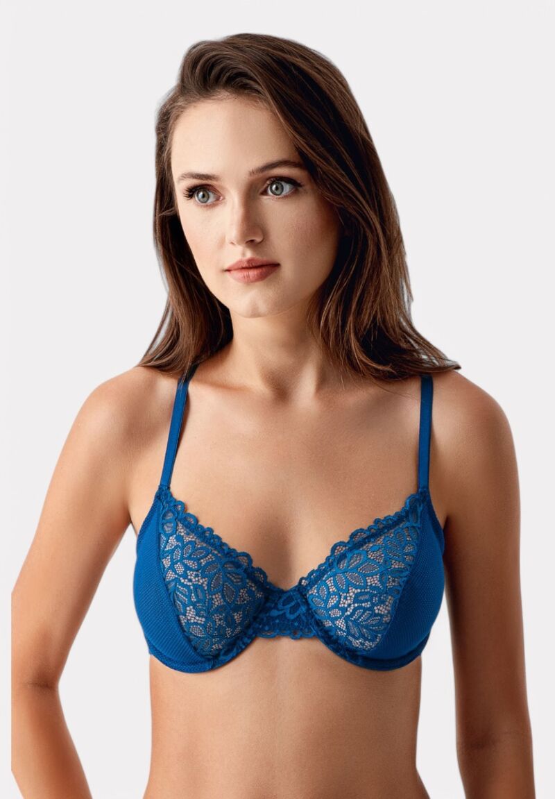 Αισθησιακό Δαντελένιο Σουτιέν New Bra Petrol