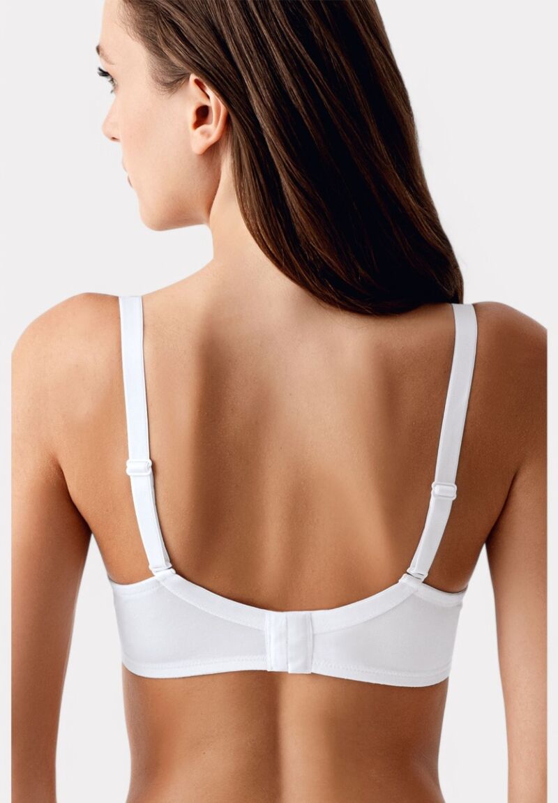 New Bra Λευκό Κομψό Σουτιέν Χωρίς Ενίσχυση για B, C & D Cup | Elegant & Natural Fit