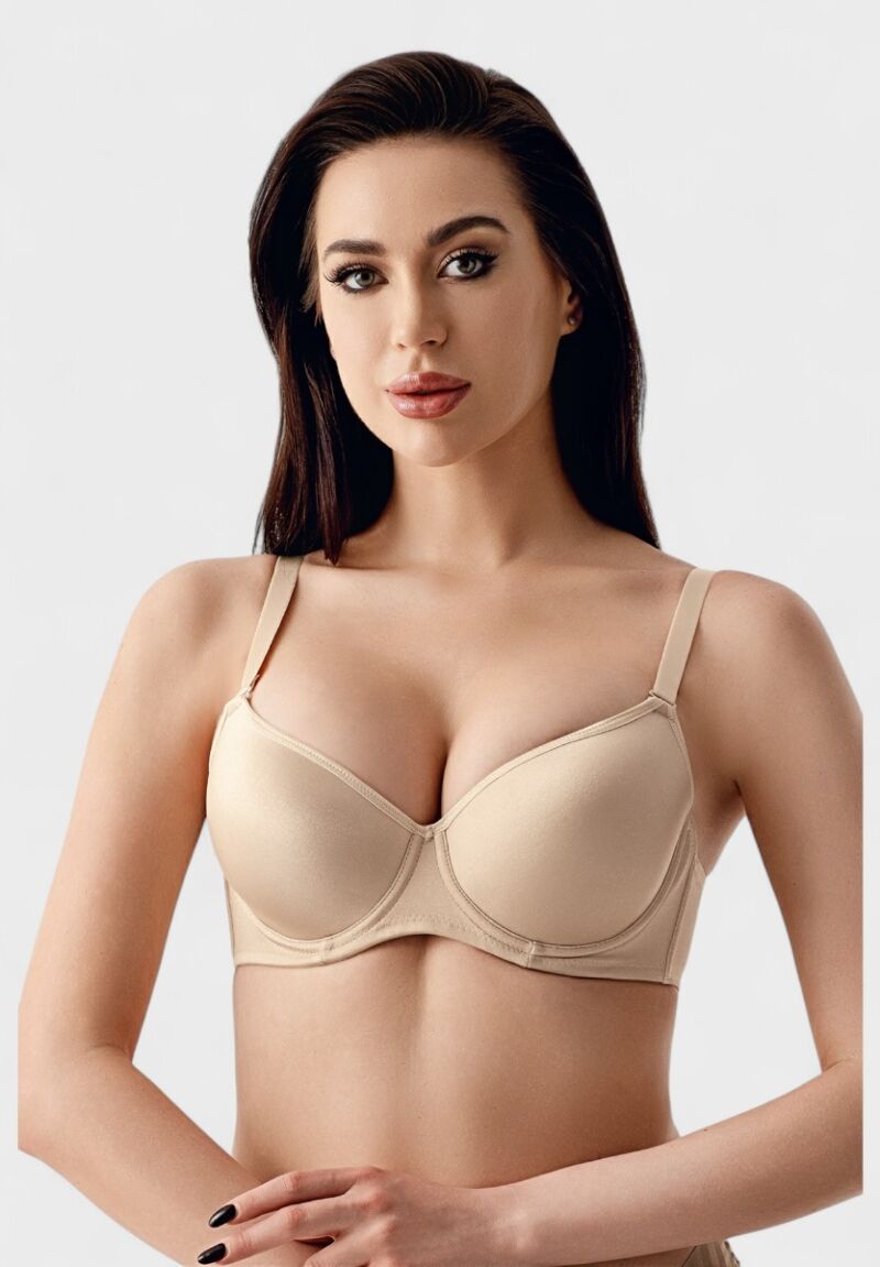 New Bra Μπεζ Κομψό Σουτιέν Χωρίς Ενίσχυση για B, C & D Cup | Elegant & Natural Fit