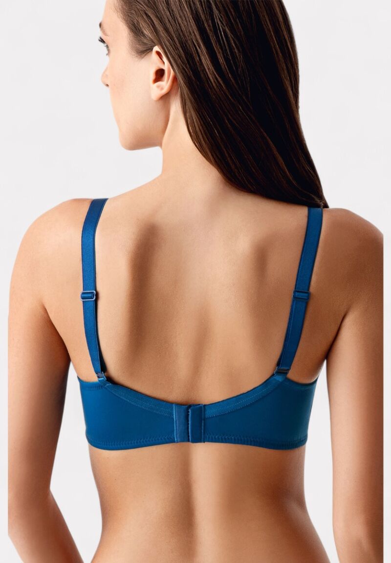 New Bra Σουτιέν Χωρίς Ενίσχυση με Μπανέλα & Δαντέλα Πετρολ