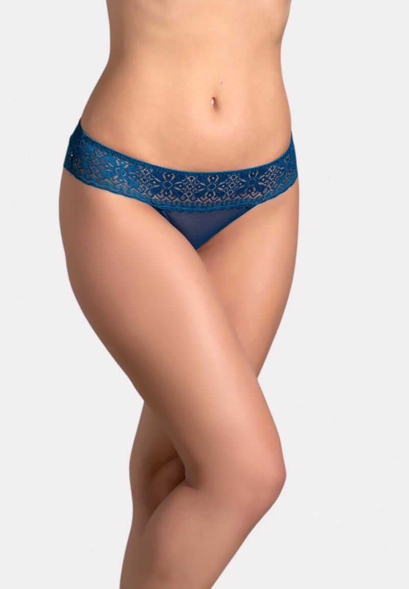 Γυναικείο Slip New Bra με Δαντέλα Μπλε