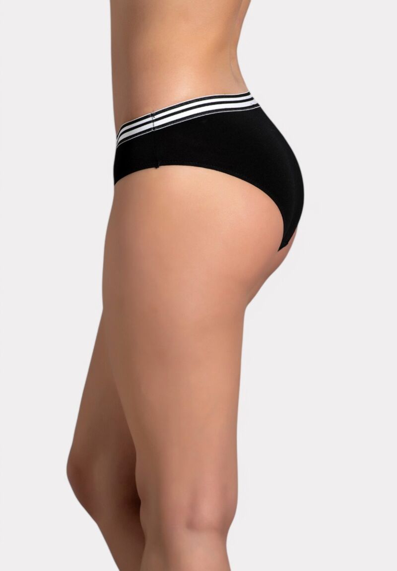 Βαμβακερό Γυναικείο Εσώρουχο  New Bra με Μαλακό Λάστιχο Μαύρο