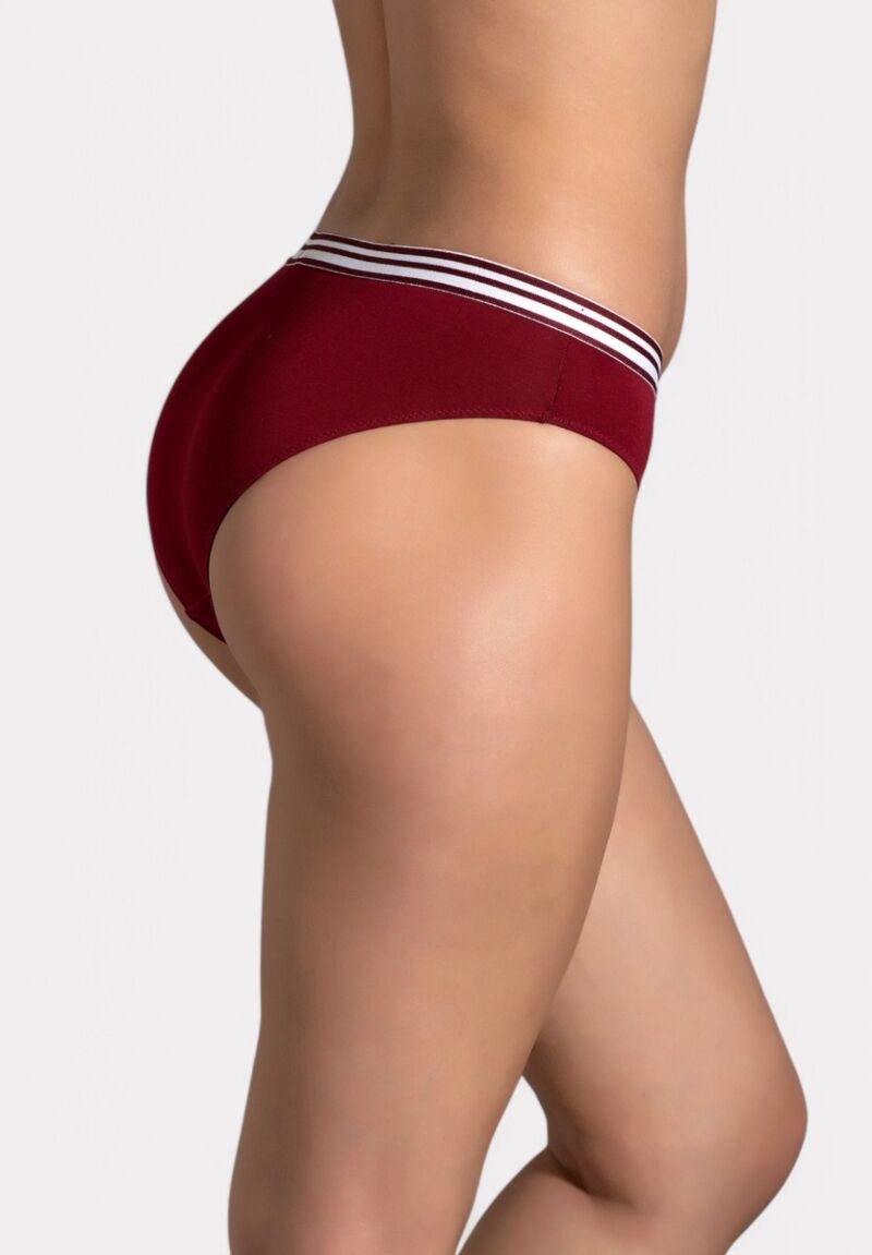 Βαμβακερό Γυναικείο Εσώρουχο  New Bra με Μαλακό Λάστιχο Μπορντό