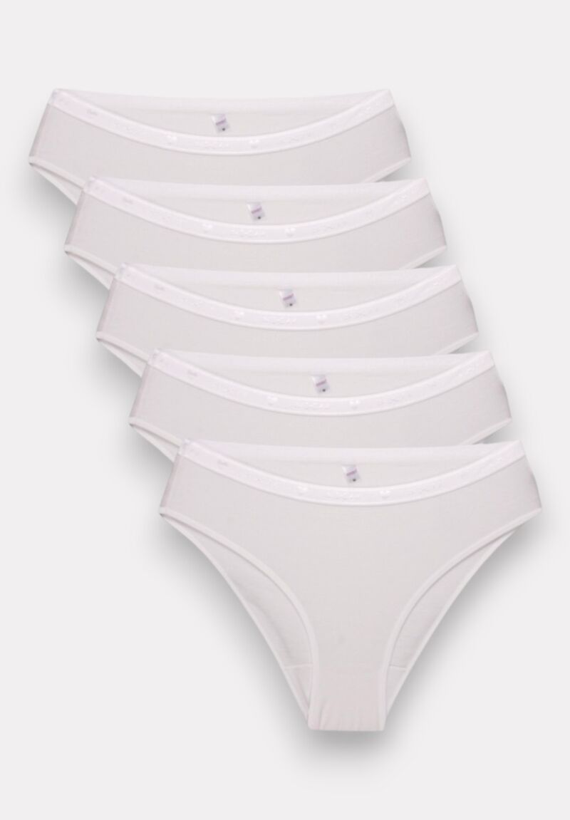 Σλίπ με εξωτερικό λάστιχο Sexen ψηλοκάβαλα Isabella White 5 Τεμ.