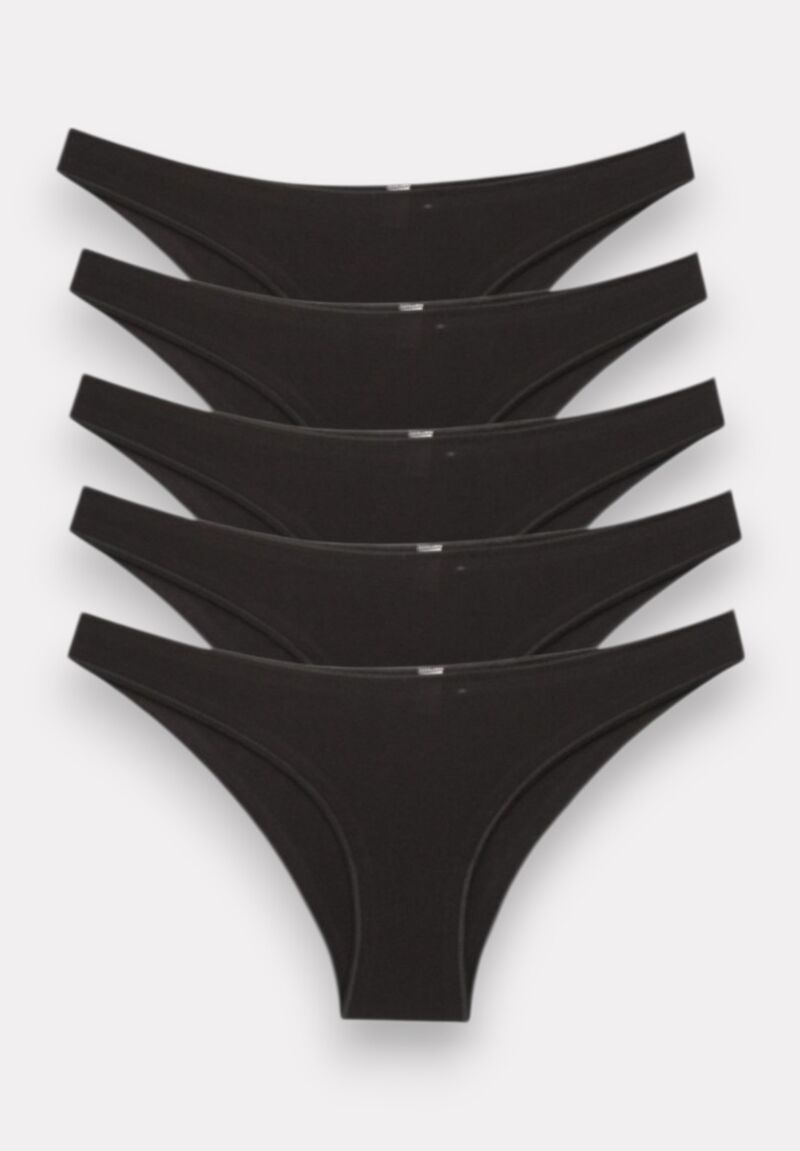 Σλιπ γυναικείο Sexen Molly με κοπτοράπτη Black 5 Tεμ.