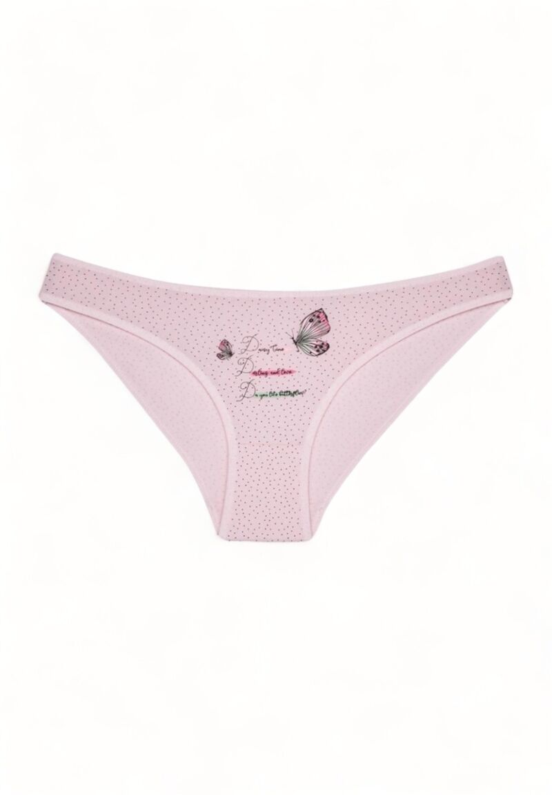Σλιπ γυναικεία βαμβακερά Donella Love Butterfly σε οικονομική συσκευασία 10 τεμαχίων