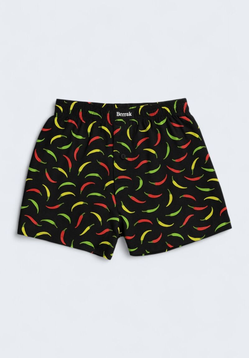Ανδρικό Μποξεράκι Berrak με Κουμπί – Σχέδιο Πιπεριές