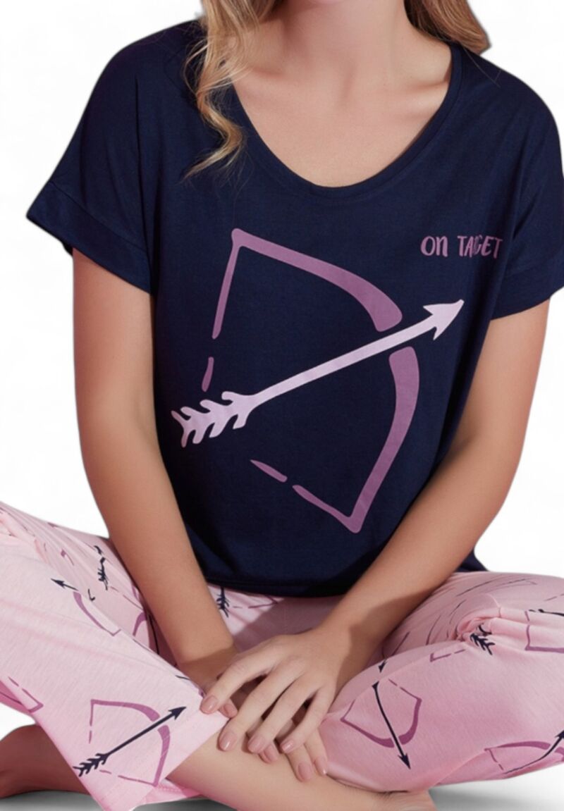 Πιτζάμα γυναικεία μακρύ παντελόνι PijaMood On Target