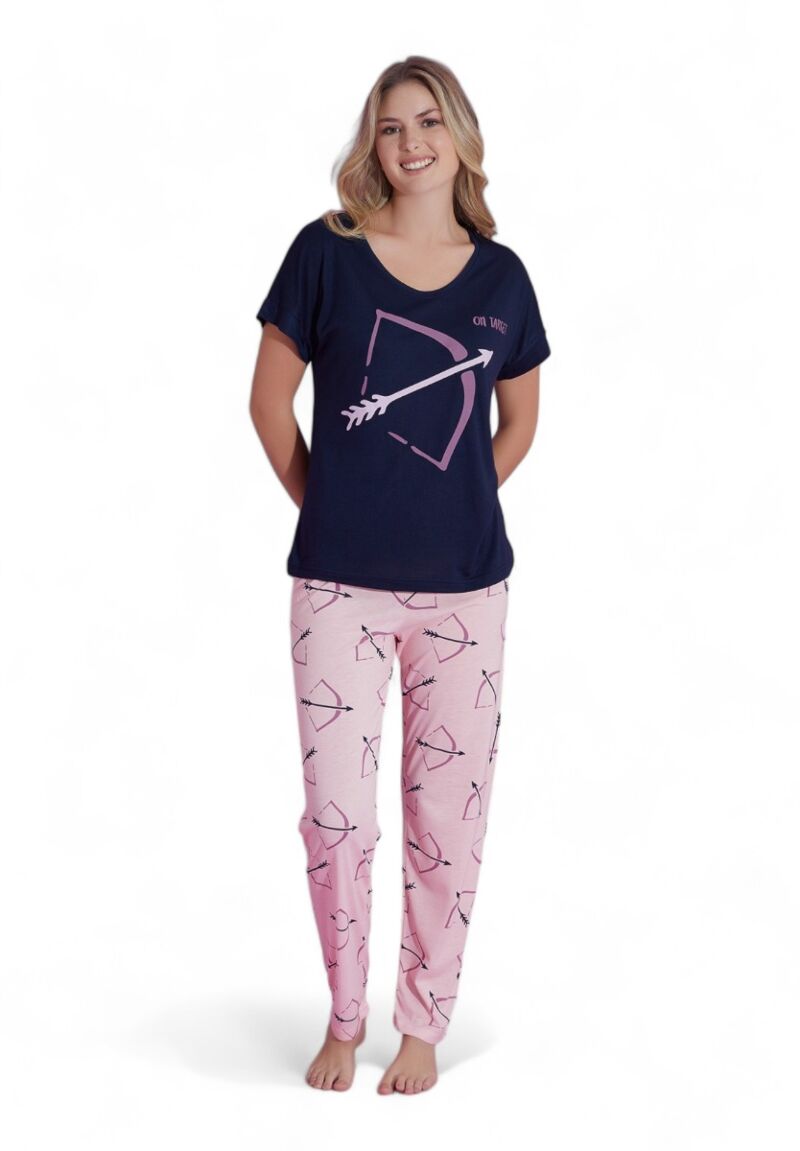 Πιτζάμα γυναικεία μακρύ παντελόνι PijaMood On Target