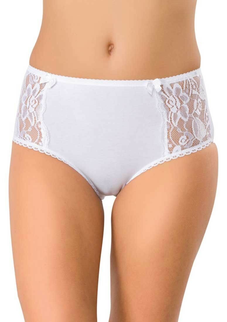 Σλιπ Midi δαντέλα ψηλοκάβαλο White 3 Τεμ.