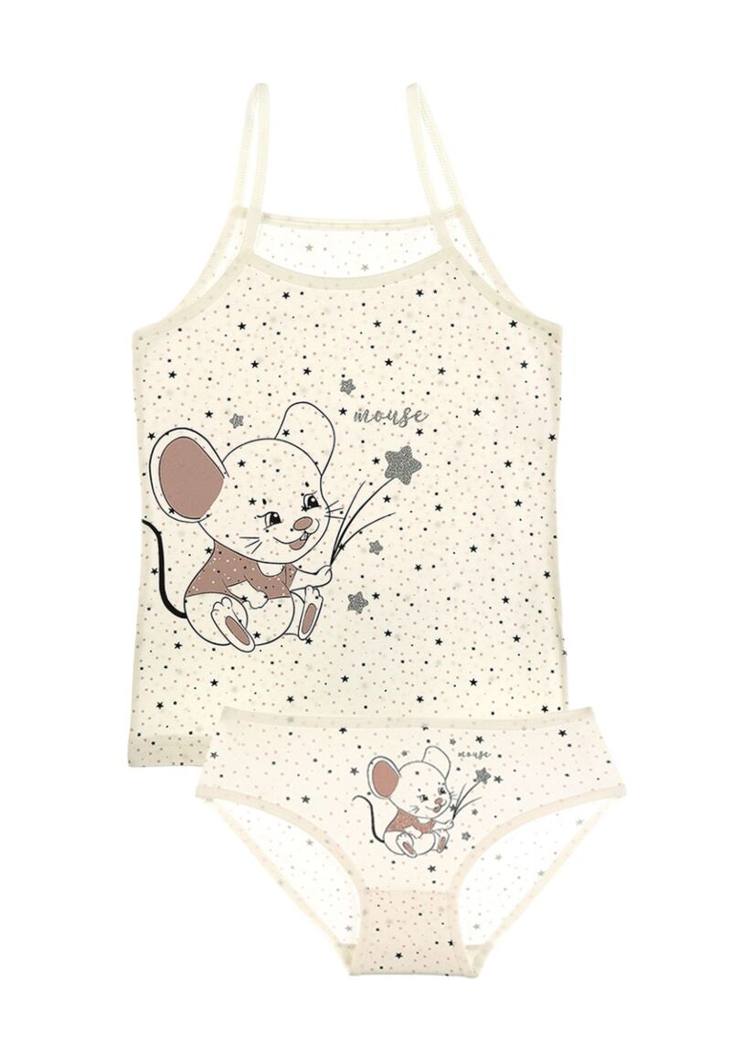 Σετ φανελάκι σλιπάκι παιδικό Starlight Λευκό