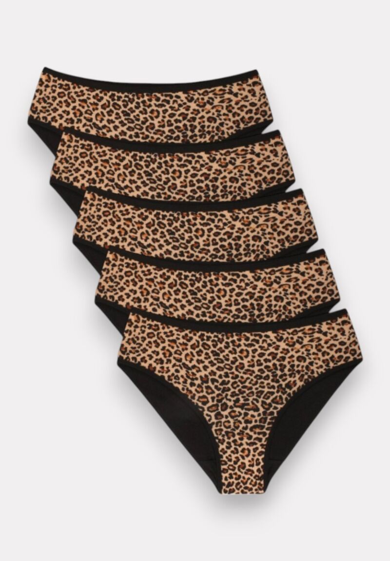 Σλίπ γυναικεία Maxi Leopard Taylor 5 Τεμ.