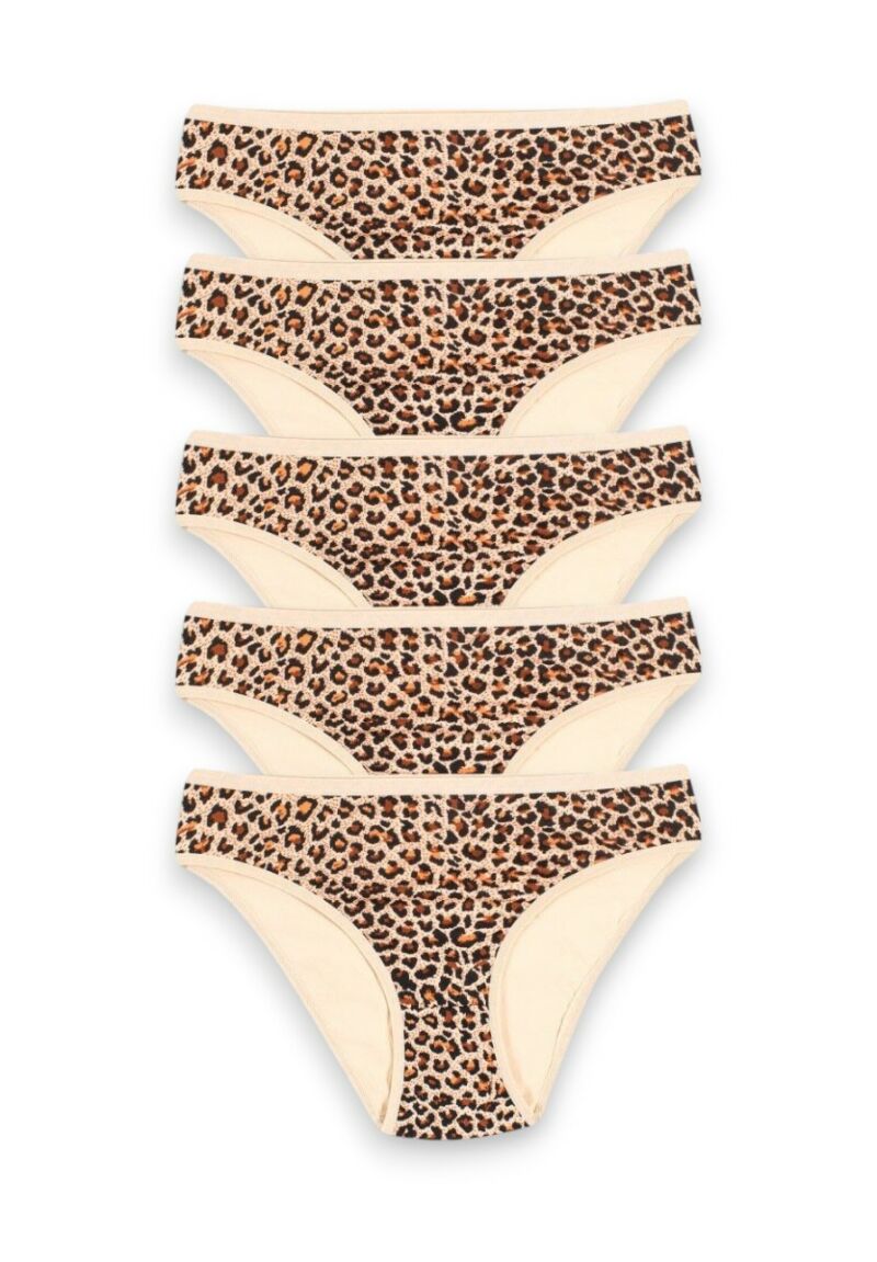 Σλιπ γυναικείο Mini Sexen Leopard Beige Vanessa 5 Τεμ.
