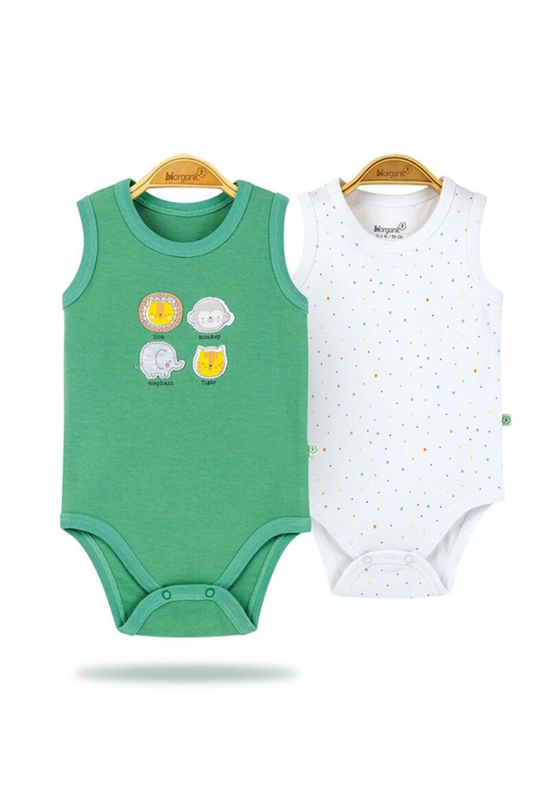 Κορμάκια  αμάνικα Animalistic Πακέτο 2 τεμ. 