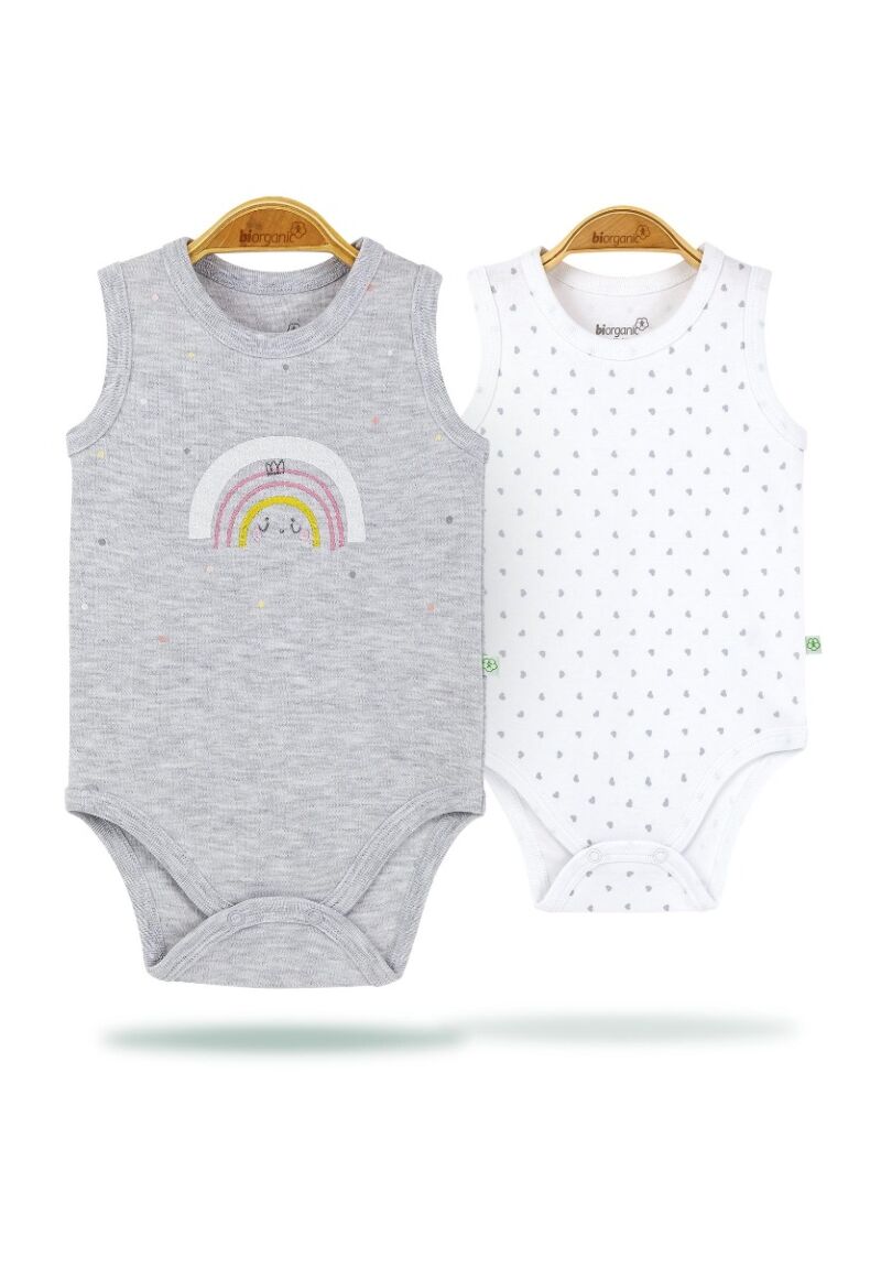 Κορμάκια  αμάνικα  Cute Rainbow Πακέτο 2 τεμ. 