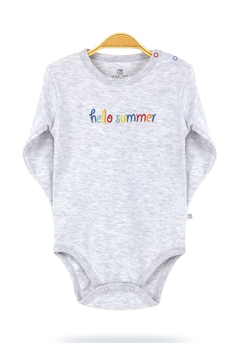Κορμάκι βρεφικό μακρυμάνικο Hello Summer