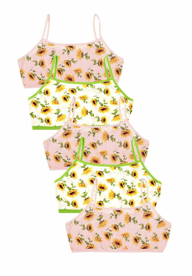 Μπουστάκια εφηβικά χωρίς ενίσχυση Sunflowers 5 τεμ.