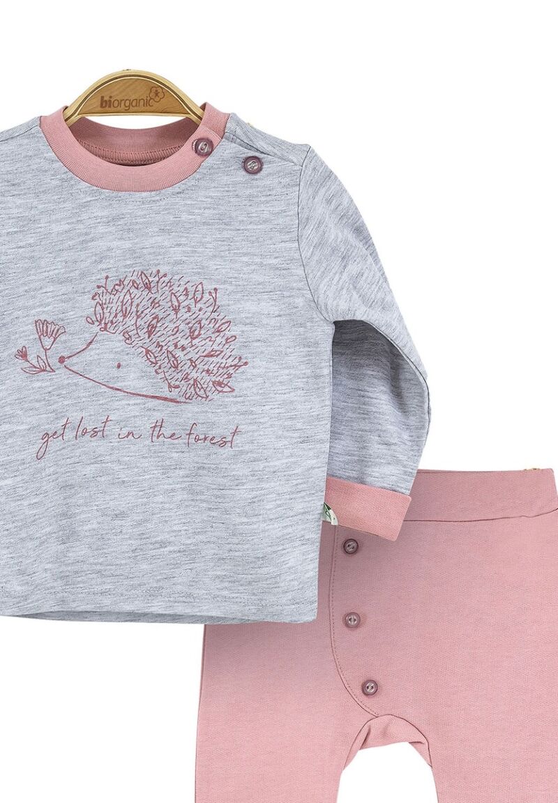 Πιτζάμα βρεφική Forest Pink