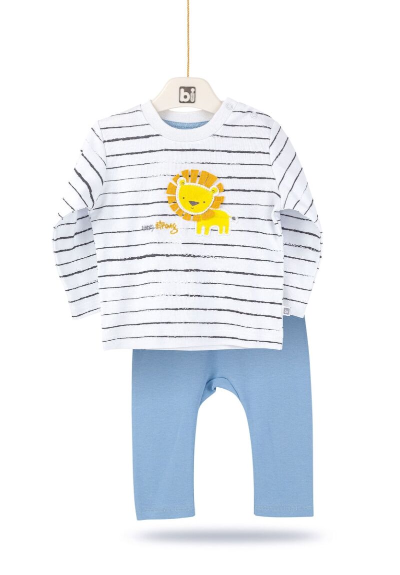 Πιτζάμα βρεφική μακρύ μανίκι Strong Lion