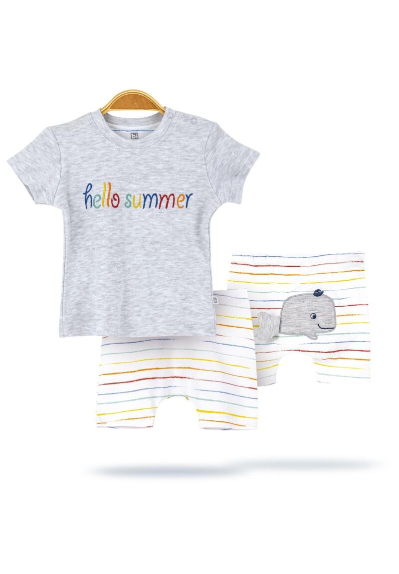 Σετ βρεφική φόρμα με σορτσάκι Whale