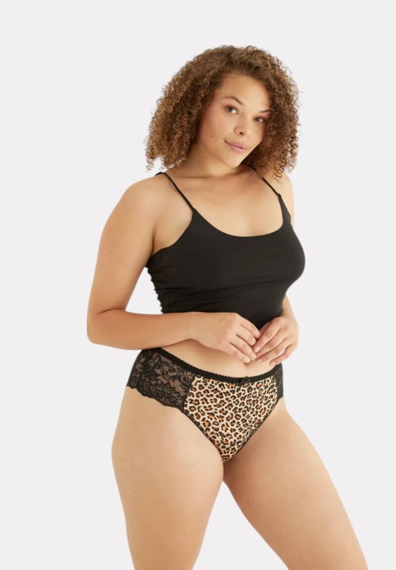 Brazil ψηλόμεσο με δαντέλα Ruth Leopard 5 Τεμ.