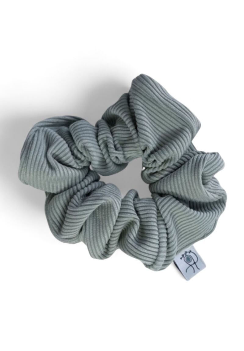 Rib Scrunchie Pastel Green