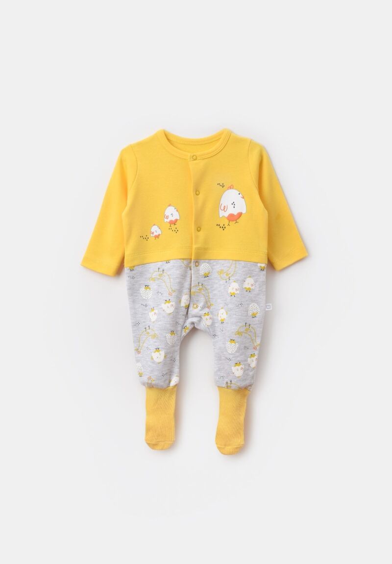 Φορμάκι βρεφικό με κουμπάκια από οργανικό βαμβάκι Chick&Chick