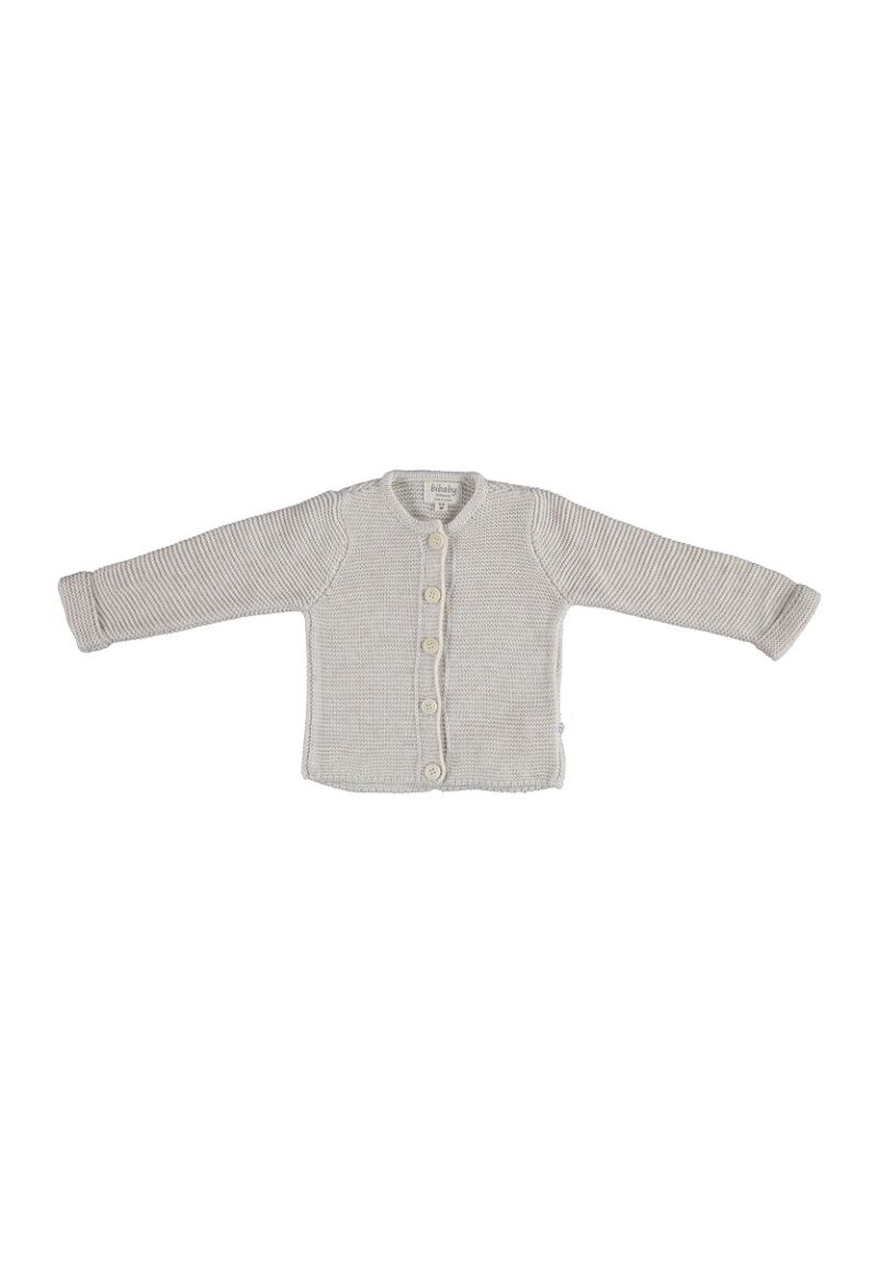 Ζακέτα πλεκτή βρεφική Biorganic Unisex Grey
