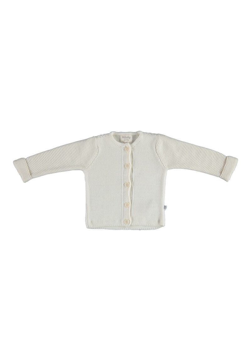 Ζακέτα πλεκτή βρεφική Biorganic Unisex Ecru