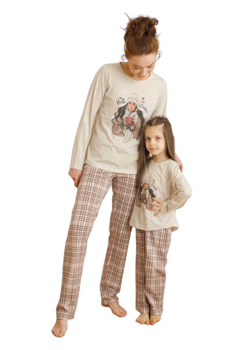 Πιτζάμα παιδική - εφηβική Hello Winter