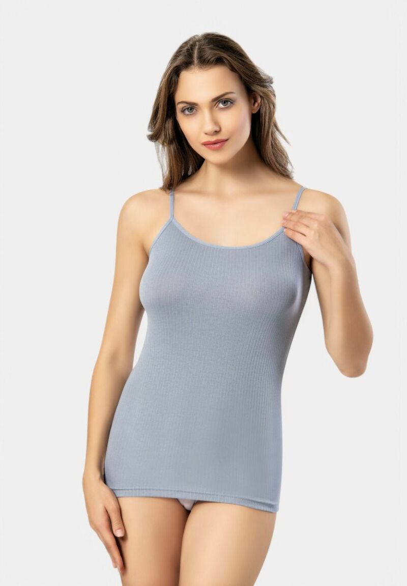 Φανελάκι γυναικείο βαμβακερό Soft Rib Kota Light Blue