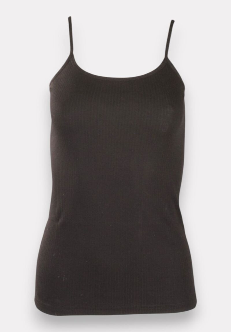 Φανελάκι γυναικείο βαμβακερό Soft Rib Kota Black