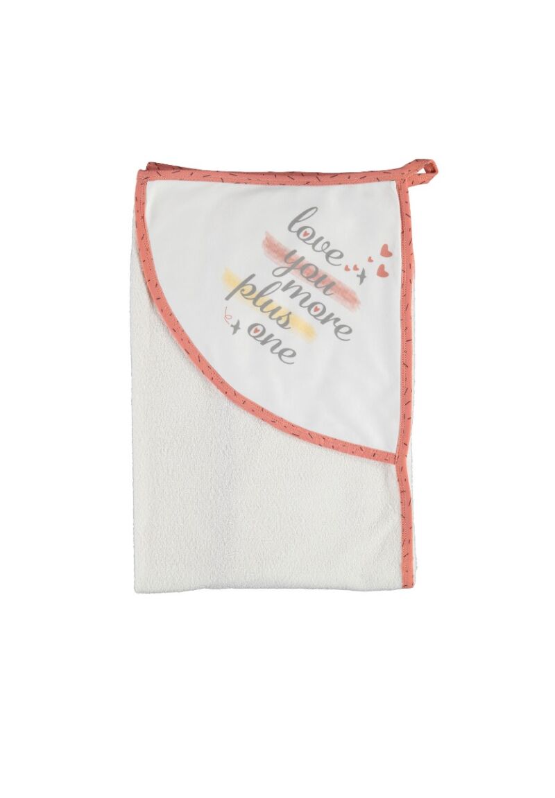 Πετσετούλα Βρεφική Με Κουκούλα Biorganic Sweet Times 