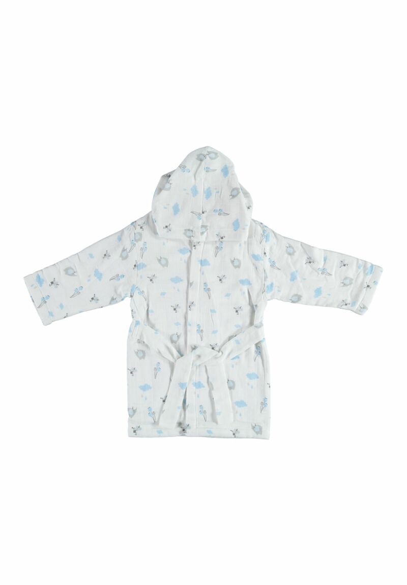 Μπουρνούζι μουσελίνα με πετσετέ επένδυση Rainy Friends