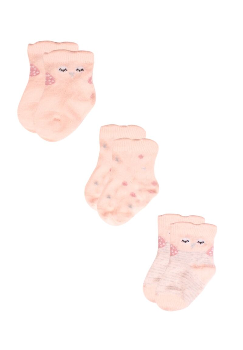 Καλτσάκια bebe Smiley Owls 3 τεμ. 