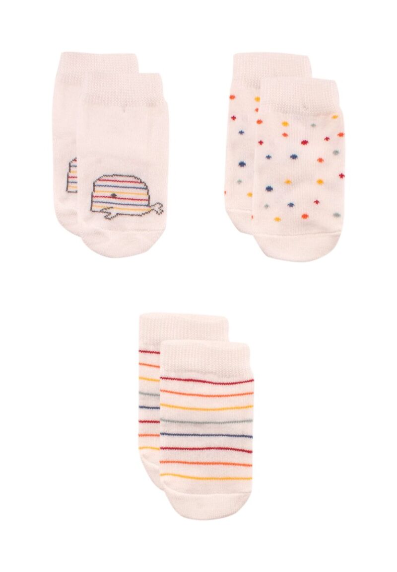 Καλτσάκια bebe με οργανικό βαμβάκι Whale 3 τεμ.