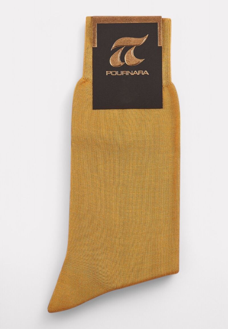 Κάλτσα ανδρική βαμβακερή Pournara χωρίς ραφές Κροκί