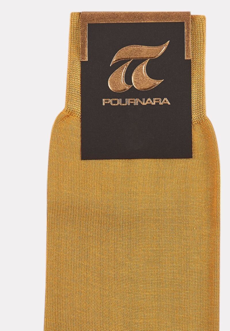 Κάλτσα ανδρική βαμβακερή Pournara χωρίς ραφές Κροκί