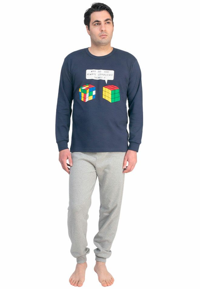 Πιτζάμα ανδρική Nina Club Rubik's Cube