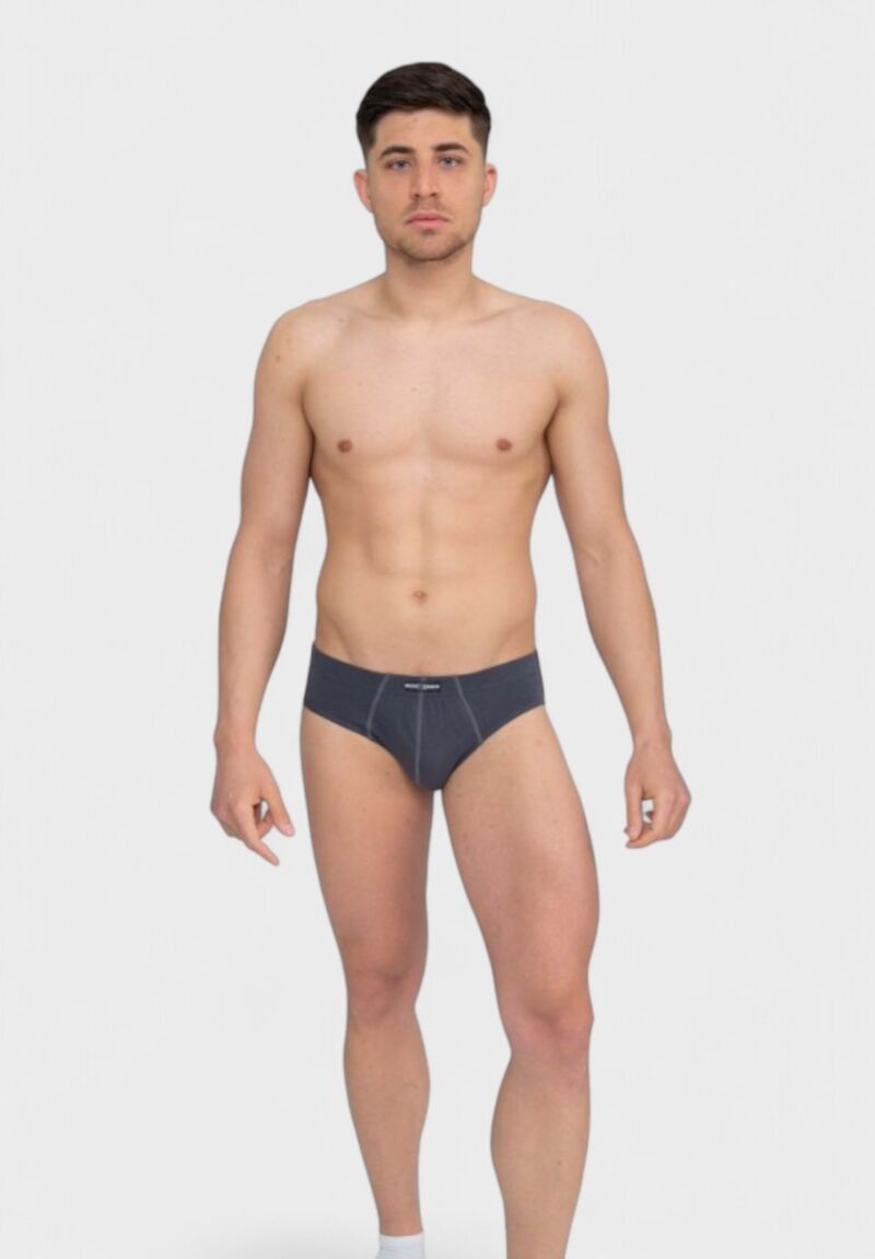 Σλιπ ανδρικό εσωτερικό λάστιχο ανθρακί Nina Club 