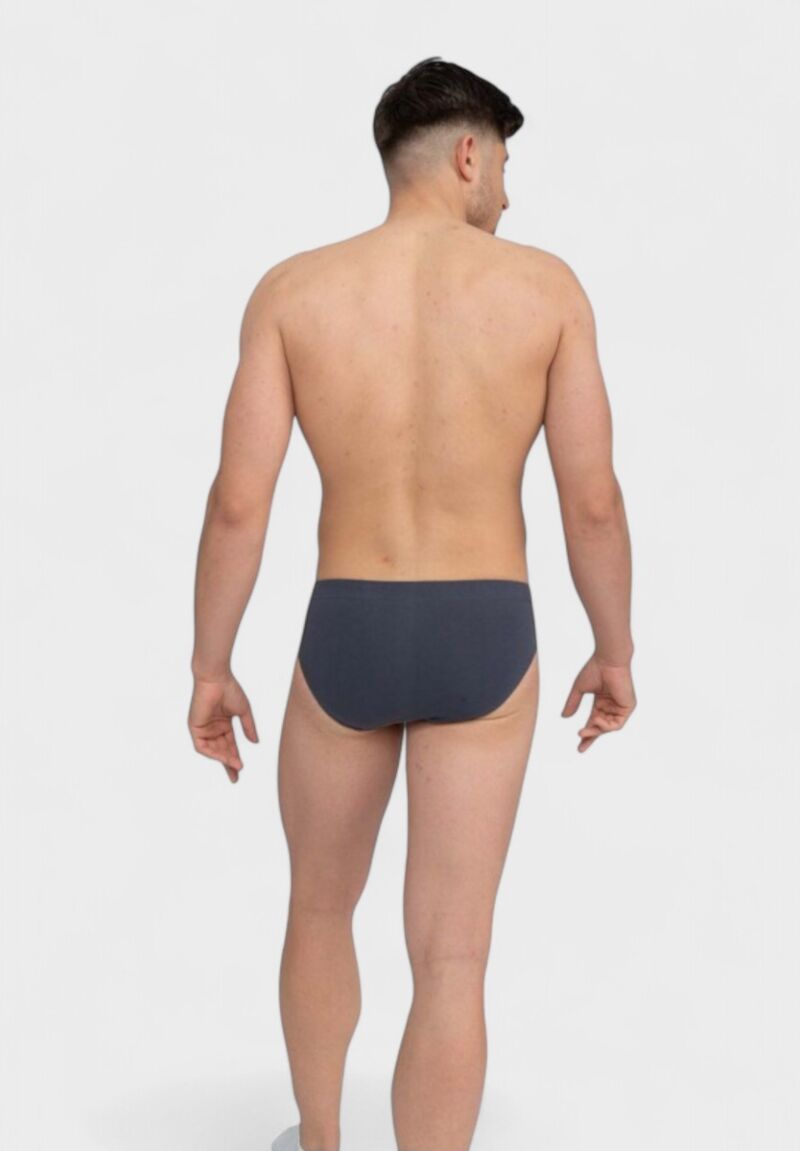 Σλιπ ανδρικό εσωτερικό λάστιχο ανθρακί Nina Club 