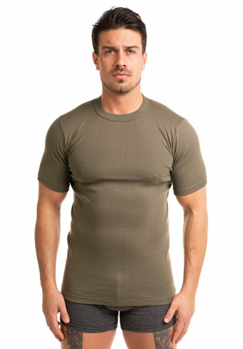 Φανελάκι βαμβακερό κοντομάνικο χακί Giorgio 